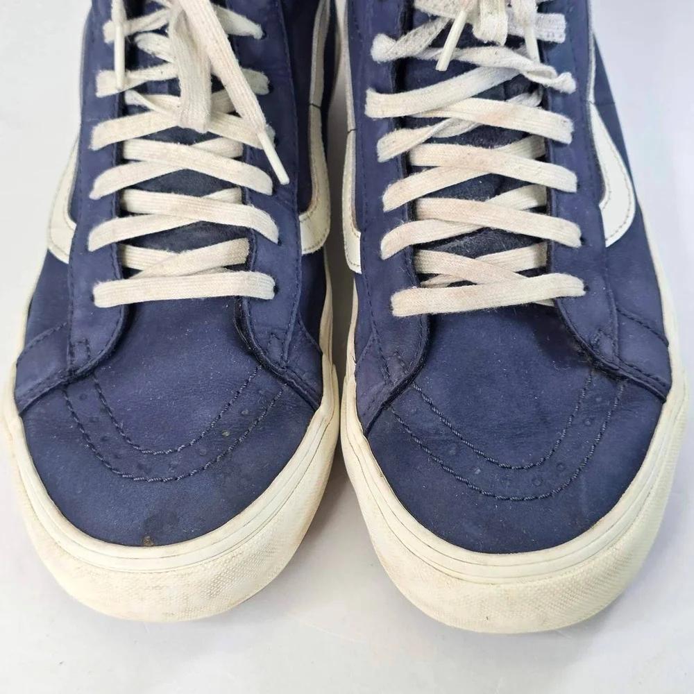 Vans Sk8-Hi MTE-1 Navy Blue Leather Primaloft Sneakers Men's 10.5 Women's 12